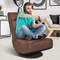 5-Position Folding Floor Gaming Chair with 360 Degrees Swivel Base Suitable for Any Room